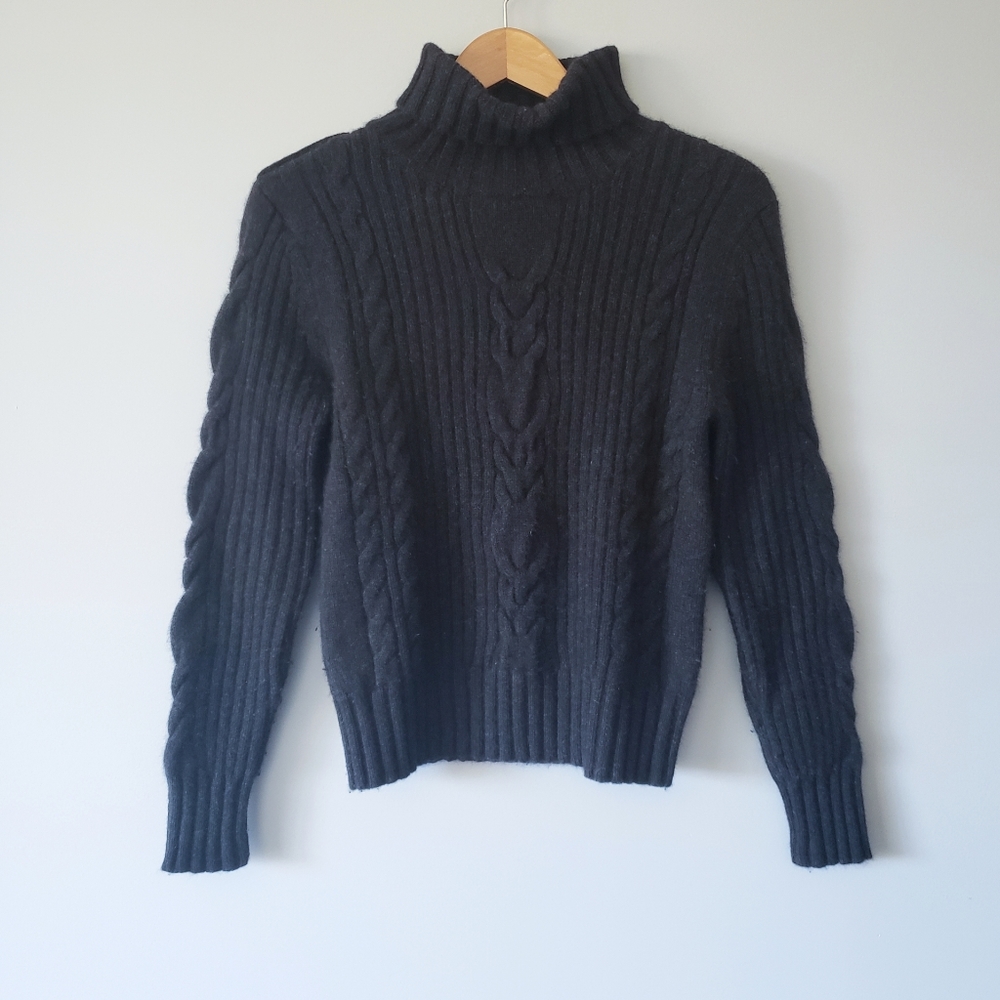 J. McLaughlin Cabled Turtleneck Sweater